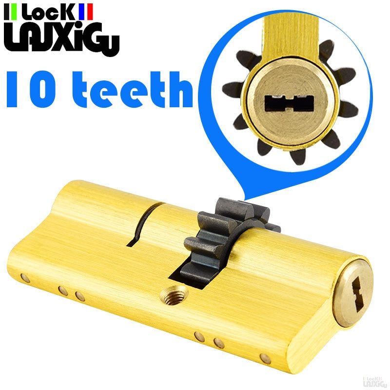 10 tooth Lock cylinder Anti-theft door lock outdoor door lock cylinder 10 tooth lock cylinder 10 gear lock living room door lock - KiwisLove