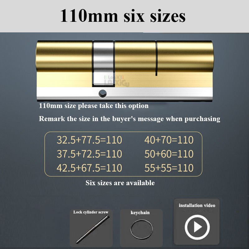 European standard lock cylinders Outdoor door locks,cylinder locks for entry doors, Cylinder door lock cylinder 8 keys lock core - KiwisLove