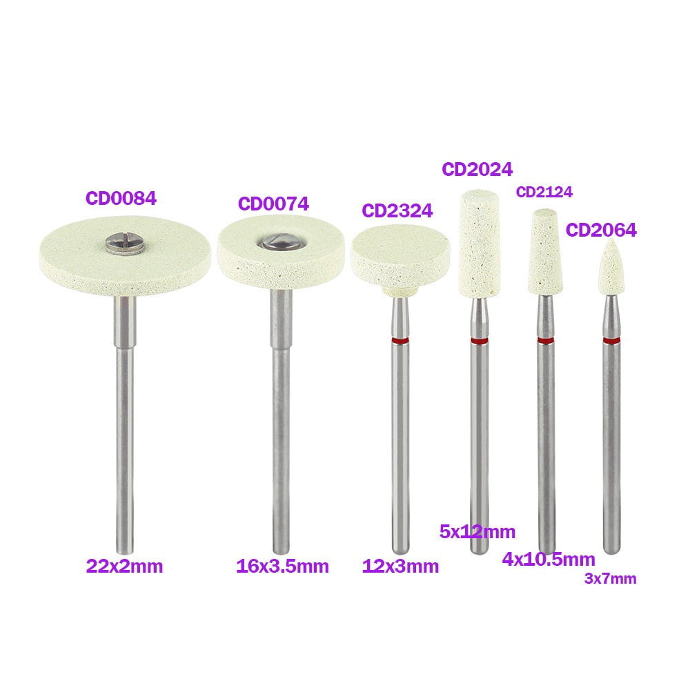 1pc AZDENT Dental Ceramic Diamond Polishing Head Grinder Zirconia Porcelain Shank Diameter-2.35mm - KiwisLove