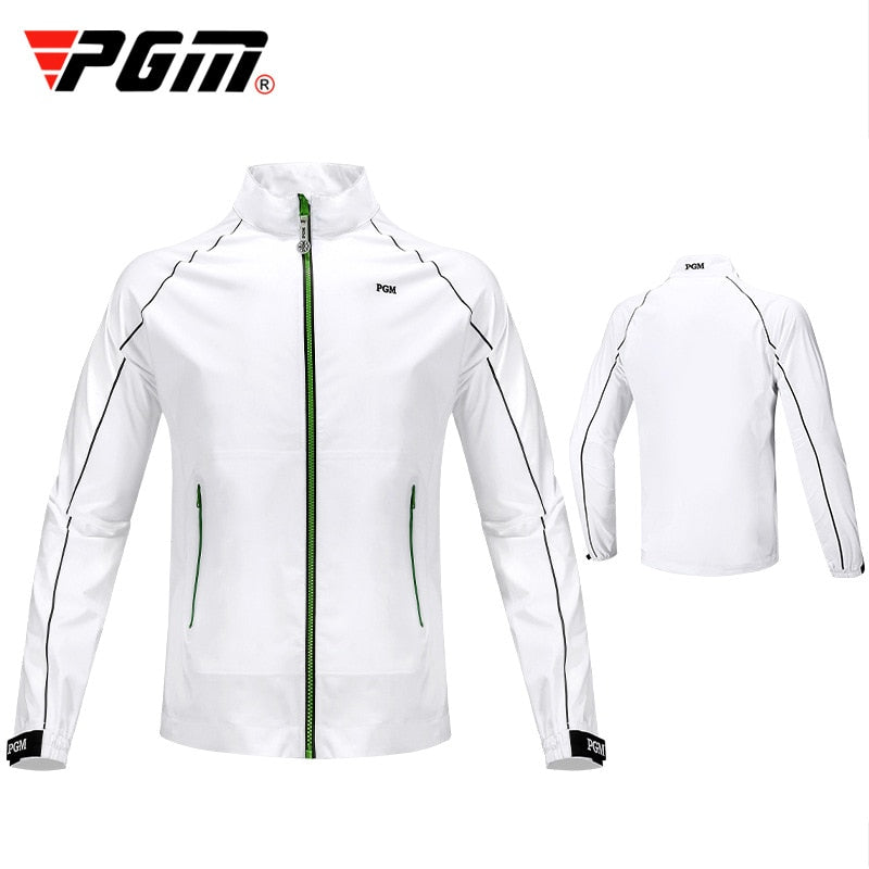 PGM Golf Men Jacket Long Sleeve Stand-up Collar Windbreaker Warmth Windproof and Rainproof Golf Clothes YF386 - KiwisLove