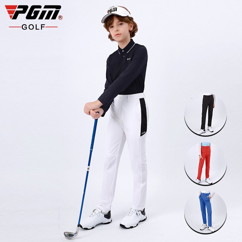 PGM Golf Pants kids boys Sports Trousers Slim Fit Pants spring Autumn Elastic Sport Pants Comfortable Plus Size 130-160cm KUZ103 - KiwisLove