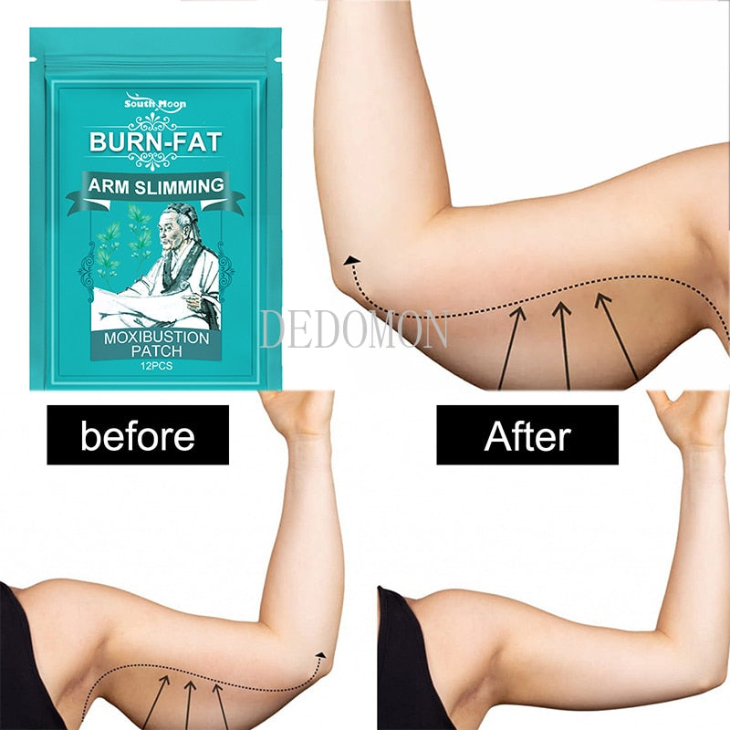 Thin Arm Patch Weight Loss Stickers Cellulite Removal Fat Burning Slimming Body Massage Shaping Care Herbal Plaster - KiwisLove
