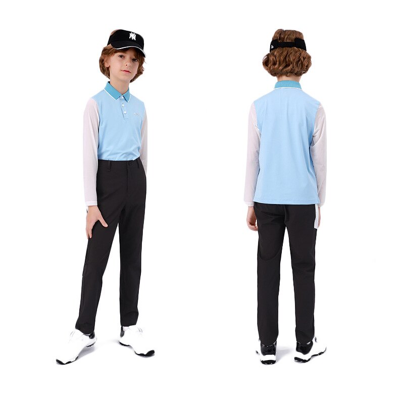 PGM Boys Golf Wear Shirt Children Sun-proof Clothing Long Sleeve Base Undershirt Youth Sports Clothes White Ultralight YF407 - KiwisLove