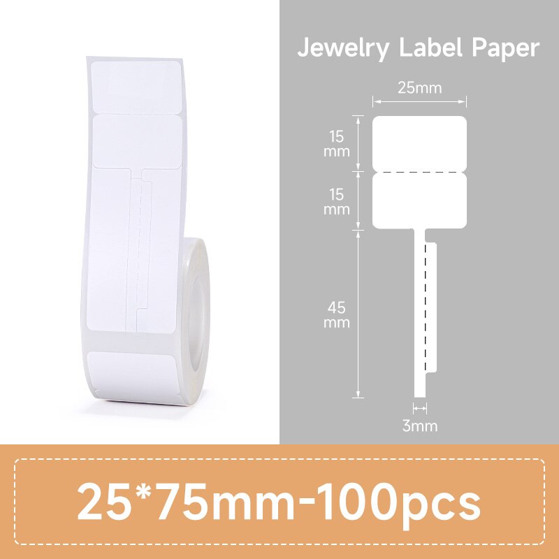 NIIMBOT B21 B3S Thermal Label 2 Rolls Clothing Price Food Self-adhesive Tag Waterproof Smart Office Pocket Printer Label Paper - KiwisLove