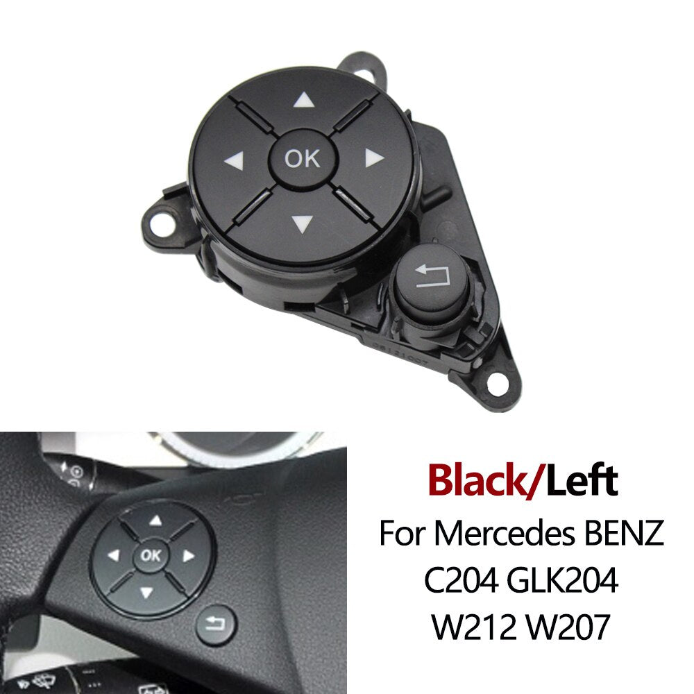 Car Steering Wheel Buttons Switch Cover Trim Repair Kit For Mercedes Benz 204 C Class GLK X204 E Class W212 - KiwisLove