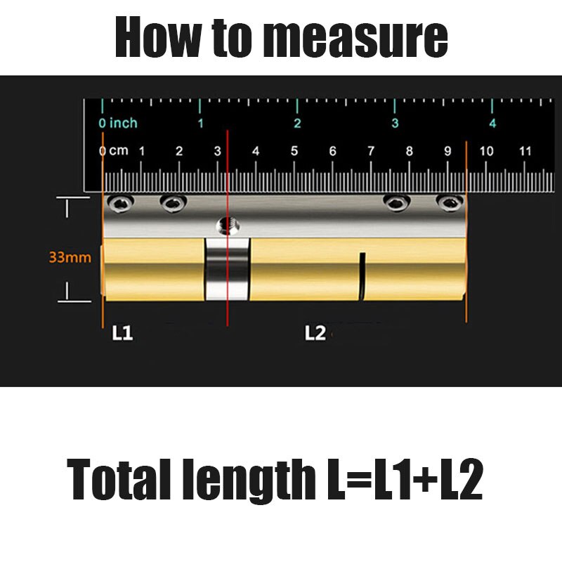 Super C grade, anti-theft copper lock cylinder,Universal,Anti-Pry Lock Anti-technology cracking,Security door Cylinder door - KiwisLove