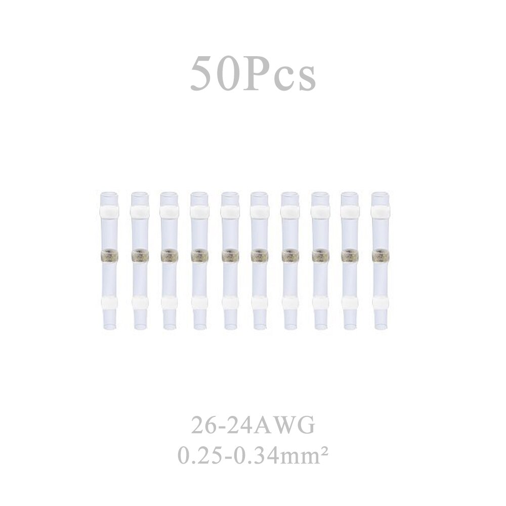 50~ 300PCS Solder Seal Wire Connectors, Heat Shrink Butt Connector, Waterproof Insulated Butt Splice Wire Terminals for Car Boat - KiwisLove