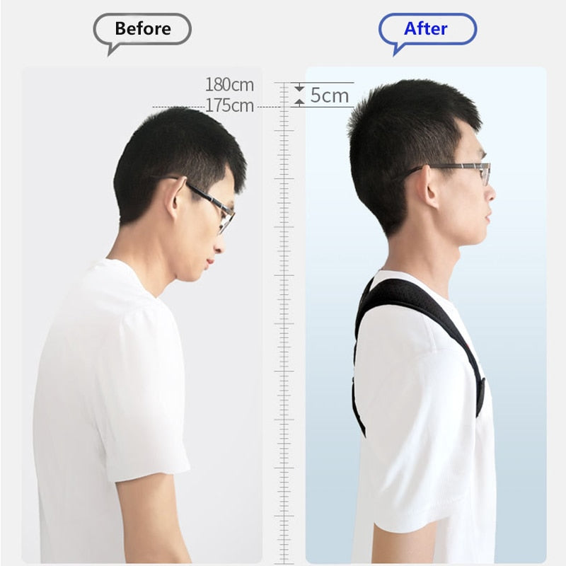 Braces Supports Belt Adjustable Back Posture Corrector Clavicle Spine Back Shoulder Lumbar Brace Support Belt Posture Correction - KiwisLove