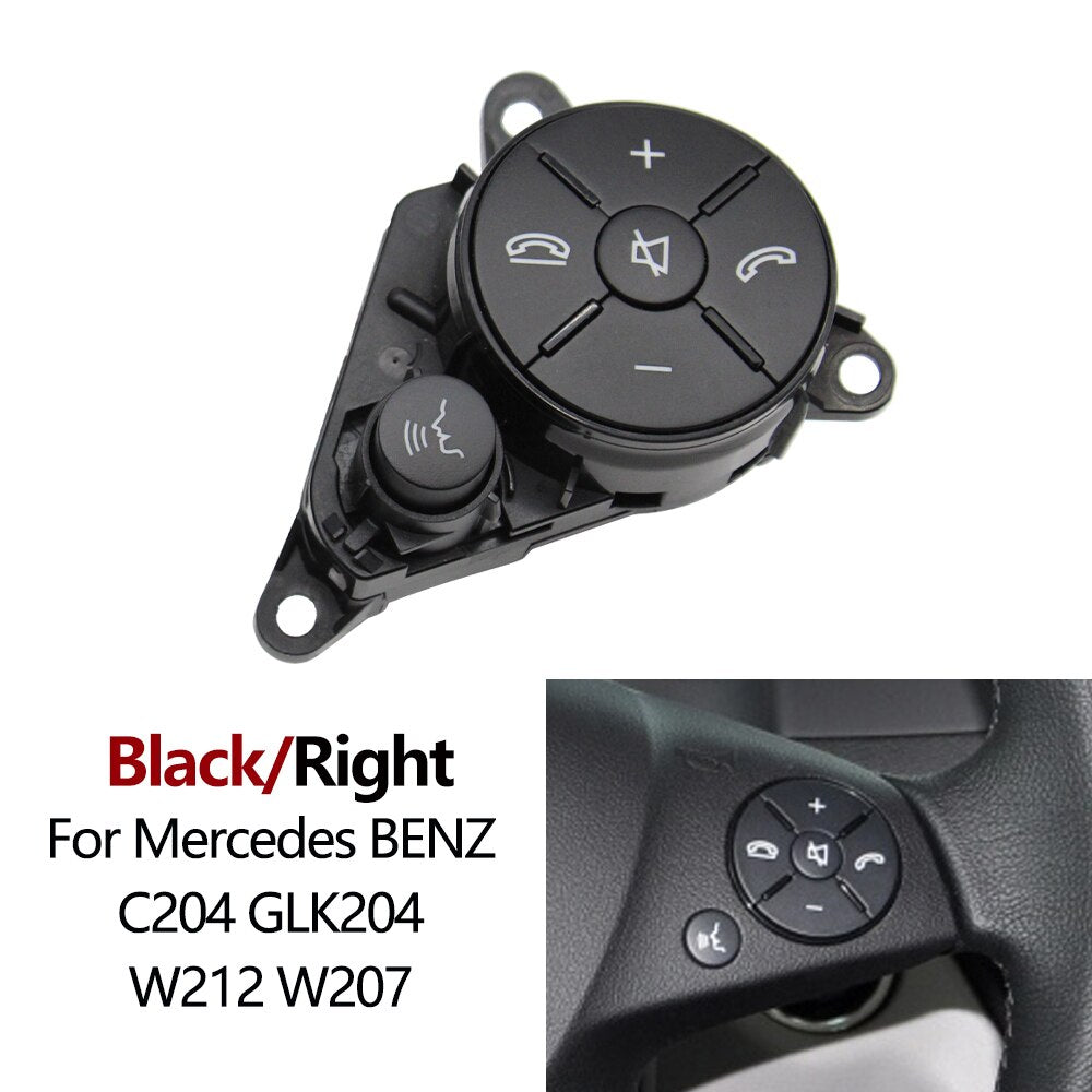 Car Steering Wheel Buttons Switch Cover Trim Repair Kit For Mercedes Benz 204 C Class GLK X204 E Class W212 - KiwisLove