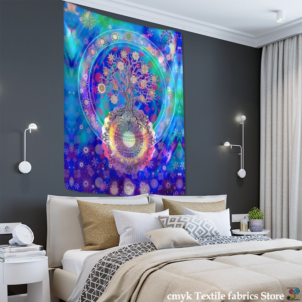 Psychedelic Human Eye Tapestry Wall Hanging Witchcraft Hippie Tapiz Aesthetics Room Dorm Art Home Decor - KiwisLove