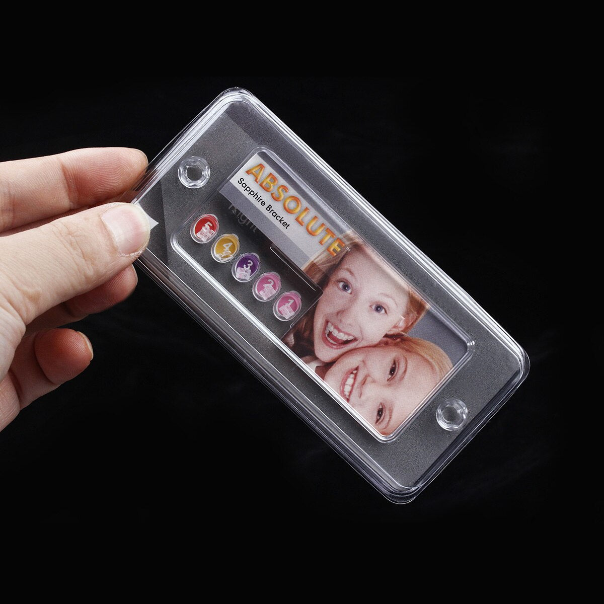 Dental Orthodontic Monocrystalline Sapphire Ceramic Bracket Roth.018. 345Hooks - KiwisLove