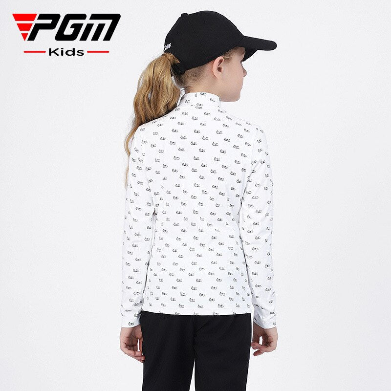PGM Autumn Winter girls Shirt Long Sleeve Golf Clothing Keep Warm Outdoor Sports Bottoming-Shirt Ladies Slim Fit T Shirts YF417 - KiwisLove