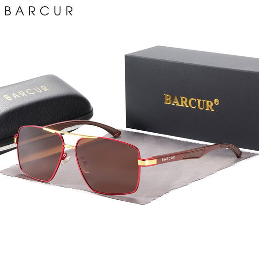BARCUR Sunglasses for Men Polarized Classic Sports Sun Glasses for Men UV400 Shades Eyewear Oculos Gafas De Sol - KiwisLove