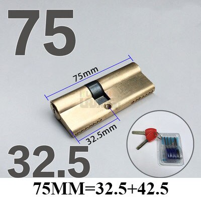 60-110MM Cylinder Hardware Door Skew Lock, AB Cylinder Key, Elongated Core Anti-theft Entry Brass Door Lock, Custom - KiwisLove