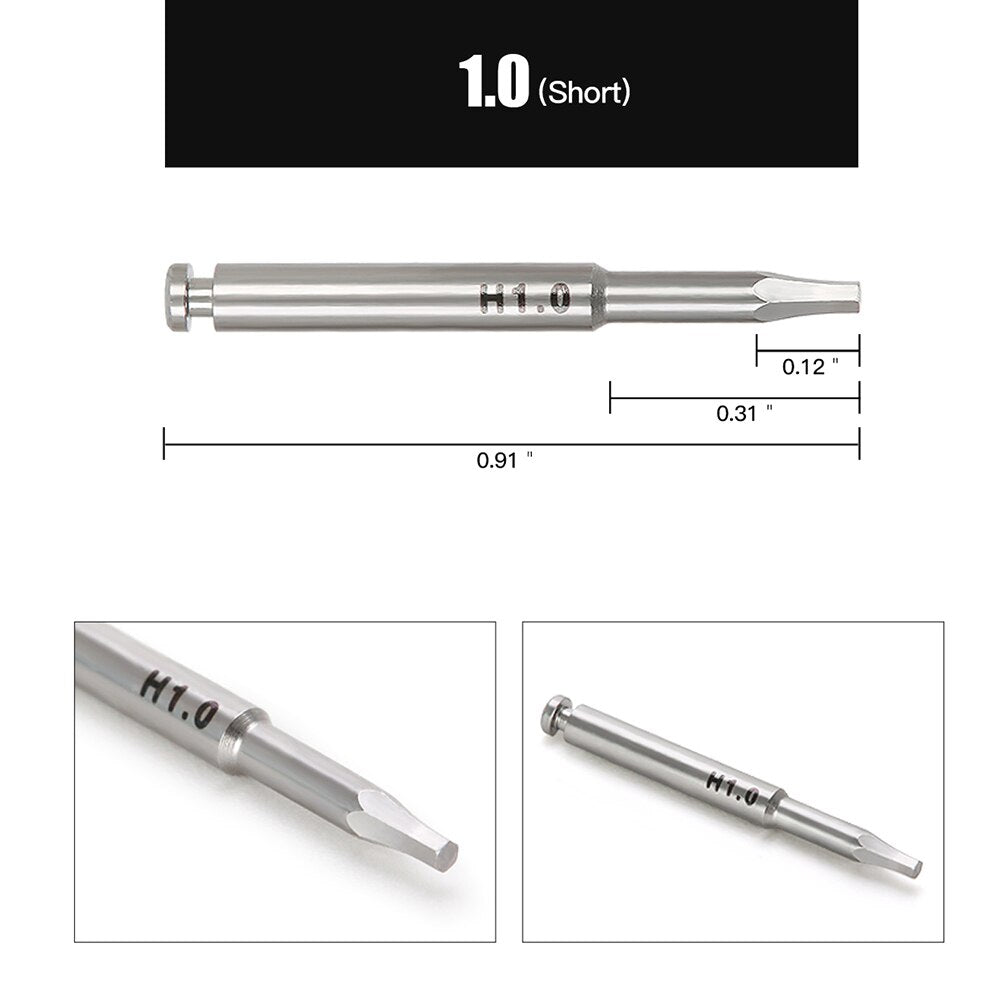 1PC Azdent Dental Implant Screw Driver For Low Speed Handpiece Long Drivers 29mm Short Drivers 23mm Shank Dia.2.35mm - KiwisLove