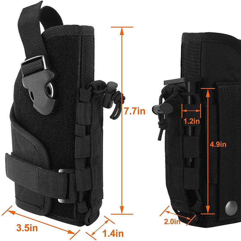 Tactical Gun Holster Molle Pistol GL 17 19 43 22 Beretta M92 APX PX4 Holder Military Modular Quick Release Handgun Bag Carrier - KiwisLove