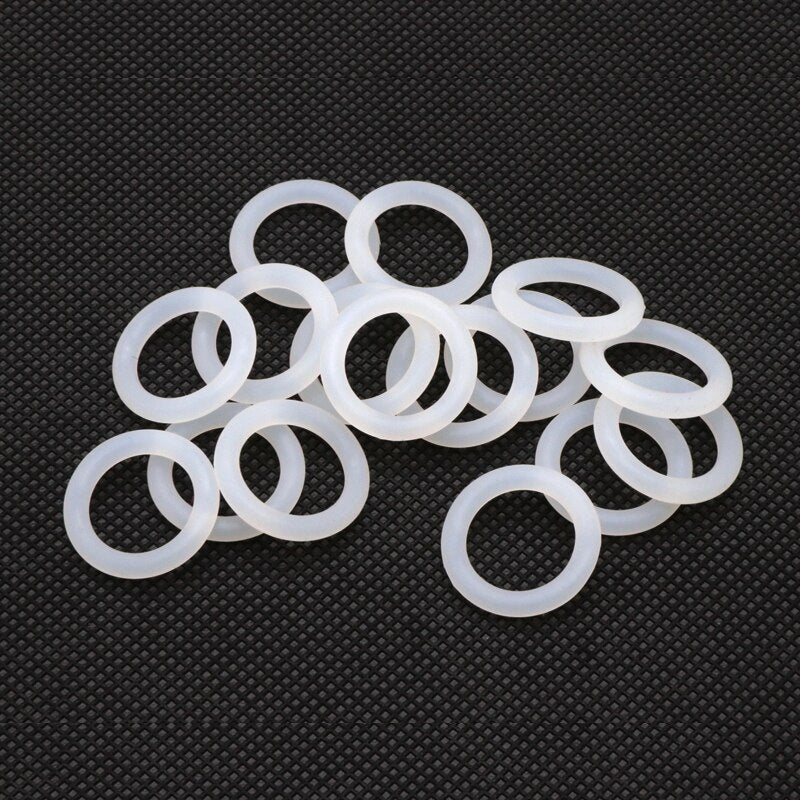 10pcs VMQ White Silicone O Ring Gasket CS 3.5mm OD 14 ~ 200mm Food Grade Waterproof Washer Rubber Insulate Round O Shape Seal - KiwisLove