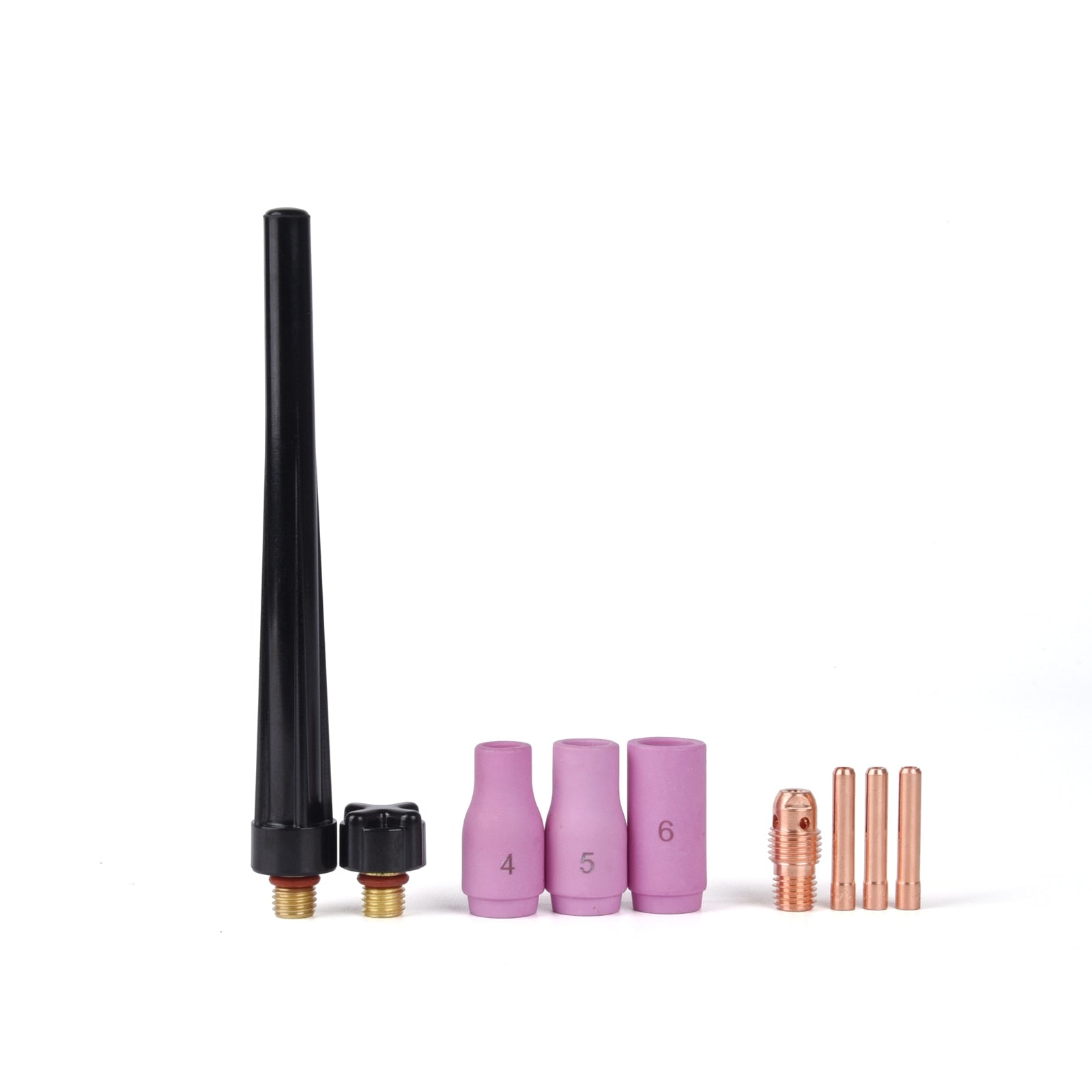 3.8m(12.5ft)/7.6m(25ft)Power Cable  Red Gas Hose TIG Welding Torch Package WP9 Series  Dinse LDT-917F Connector - KiwisLove