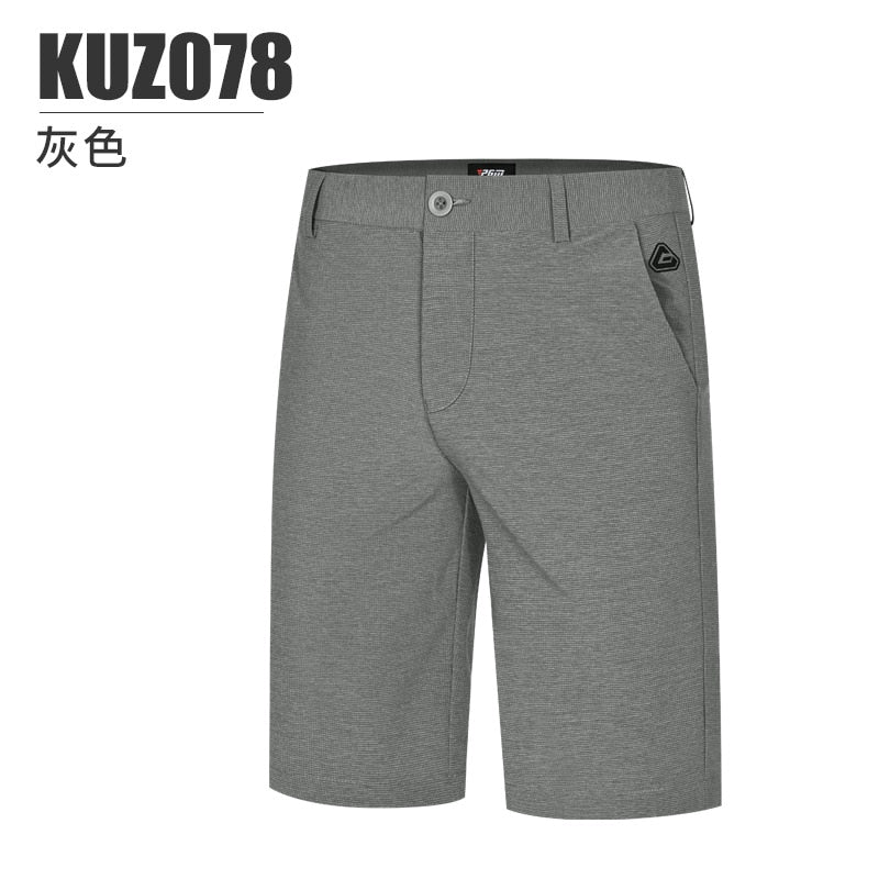 PGM Men Golf Shorts Summer Solid Refreshing Breathable Pants Comfortable Cotton Casual Clothing Sports Wear Gym Suit KUZ078 - KiwisLove