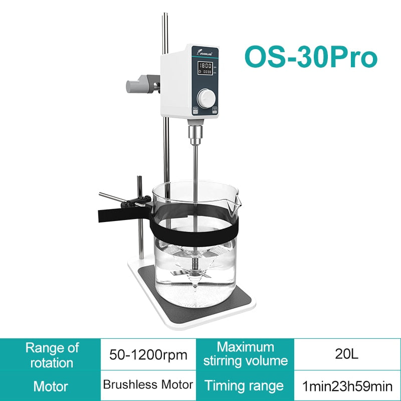 JOANLAB Official Store Mixer Lab Electric Stirrer Digital Display Overhead Stirrer Adjustable Height Lab Equipment 110V To 220V - KiwisLove