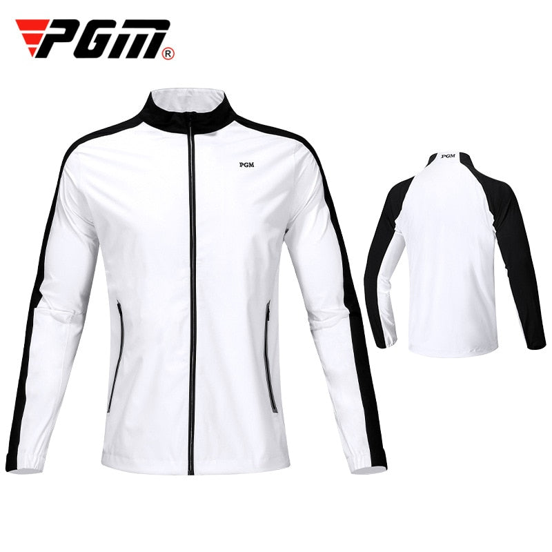 PGM Golf Jacket Mens Golf Clothing Long Sleeve Zipper Outdoor Sport Wear Autumn Winter Windbreaker Jackets YF387 - KiwisLove