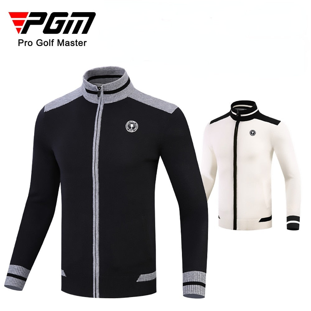 PGM Golf Jacket Men&#39;s Long Sleeve Sweater Male Leisure Warm Knitted Coat Sports Cardigan Man Winter Autumn Golf Clothing YF430 - KiwisLove