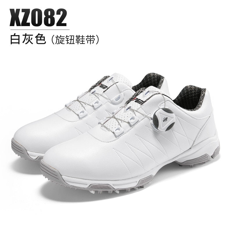 PGM Women Golf Shoes Waterproof Lightweight Knob Buckle Shoelace Sneakers Ladies Breathable Non-Slip Trainers Shoes XZ082 - KiwisLove