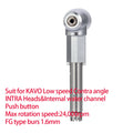 Dental Contra Angle Intra Head  1:1 Push Button Handpiece Low Speed - KiwisLove