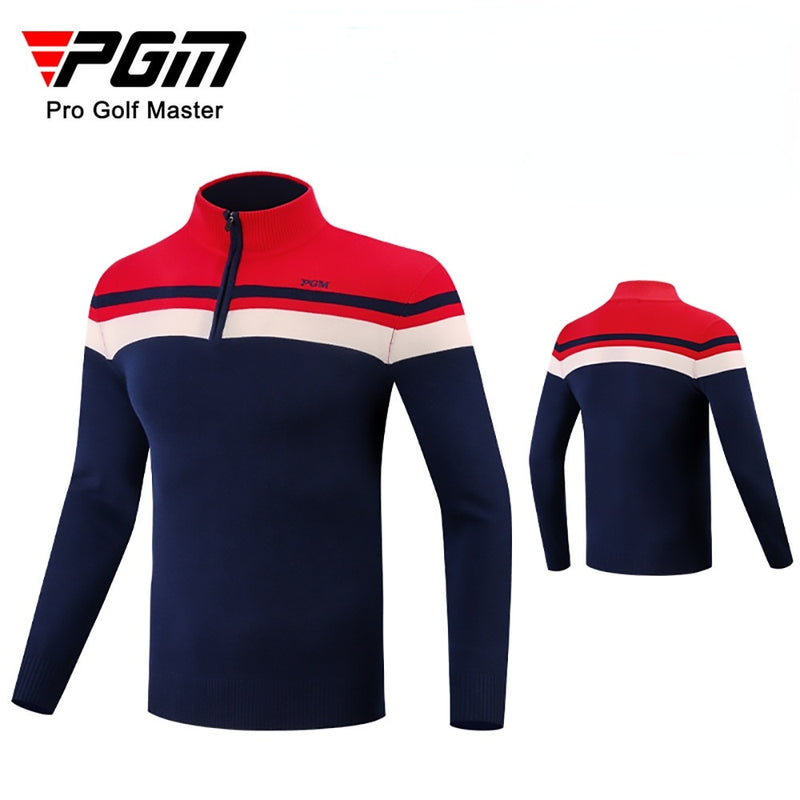 PGM Men Knitted Golf Sweater Long Sleeves Outdoor Leisure Sports Jackets Male Keep Warm Soft Autumn Winter Golf Clothing YF429 - KiwisLove