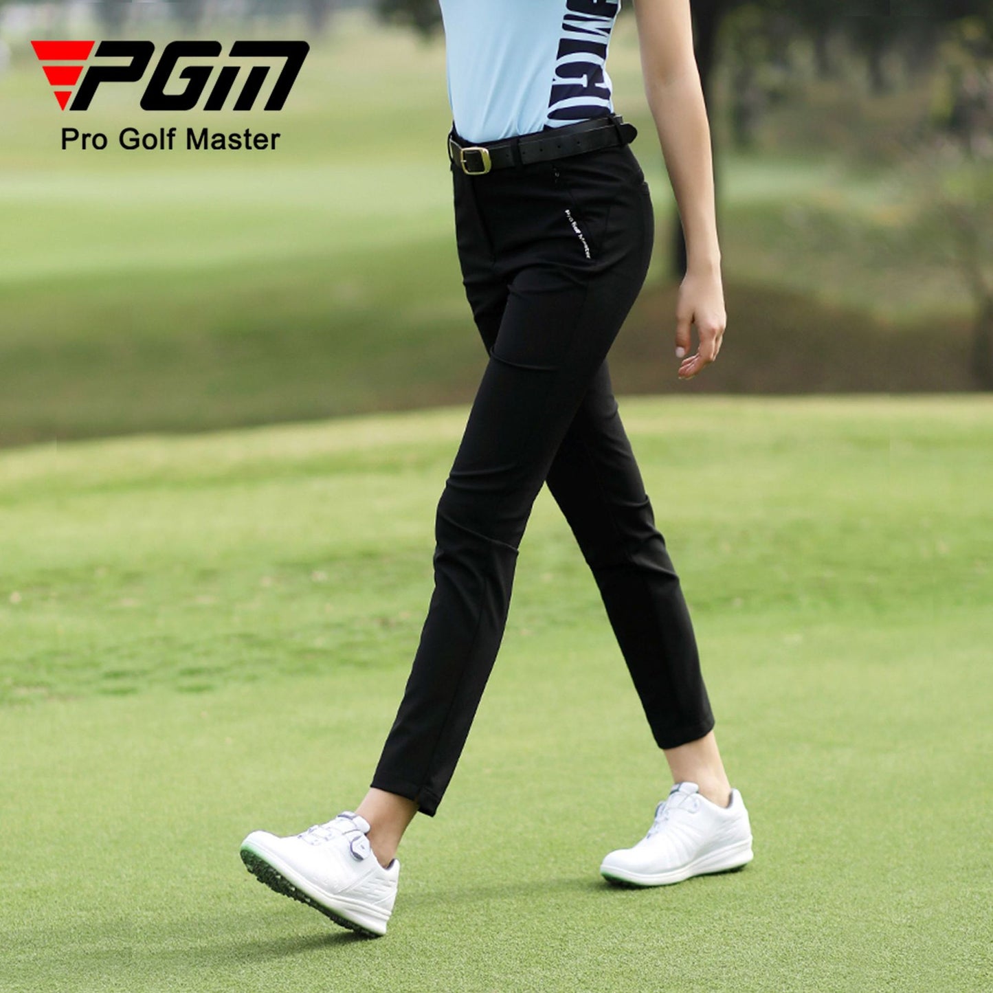 PGM Women Golf Pants Lady Slim Fit Trousers High Elastic Waterproof Breathable Golf Wear for Women Sports Clothing KUZ127 - KiwisLove