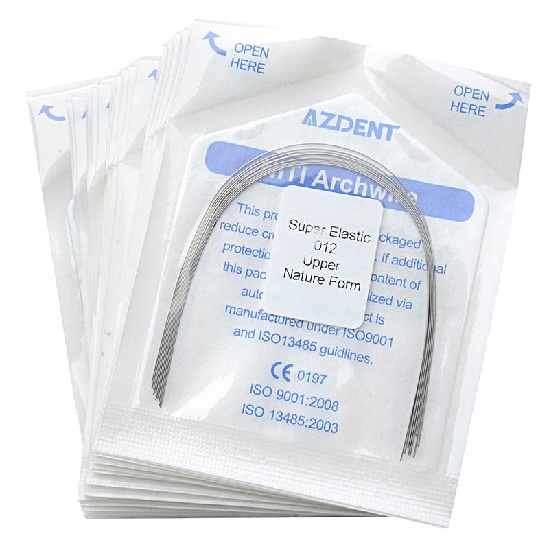 10pcs/Pack AZDENT Dental Orthodontic Natural Form Niti Round Arch Wires Dentist Super Elastic ArchWire - KiwisLove