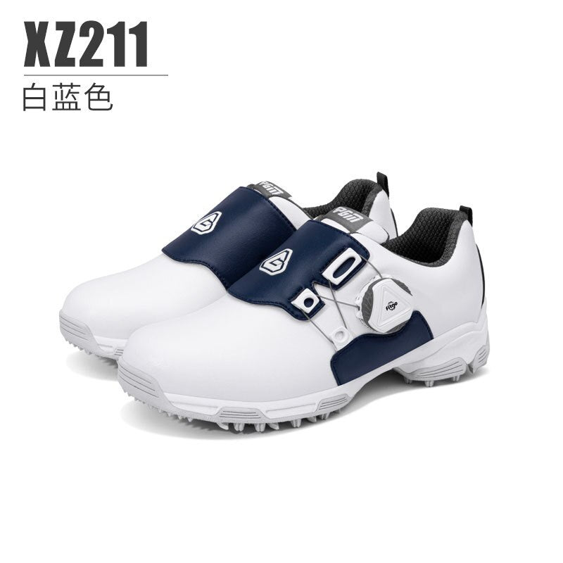 PGM Children&#39;s Golf Shoes Knob Shoelaces Anti-side Slip Waterproof Teenager Sports Shoes Boys and Girls Sneakers XZ211 - KiwisLove