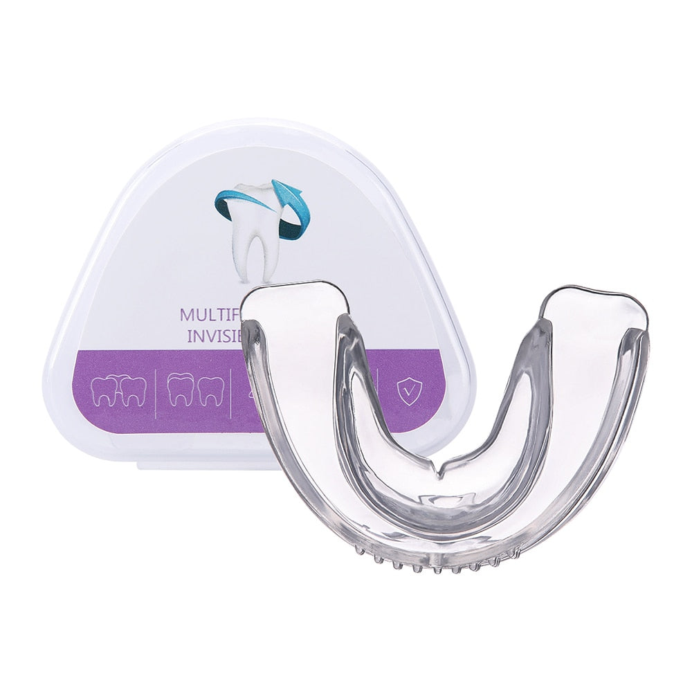 Dental Orthodontic Braces Appliances Kids Teeth Trainer Retainer Mouth Gard Tooth Tray Blue Purple Soft Hard - KiwisLove