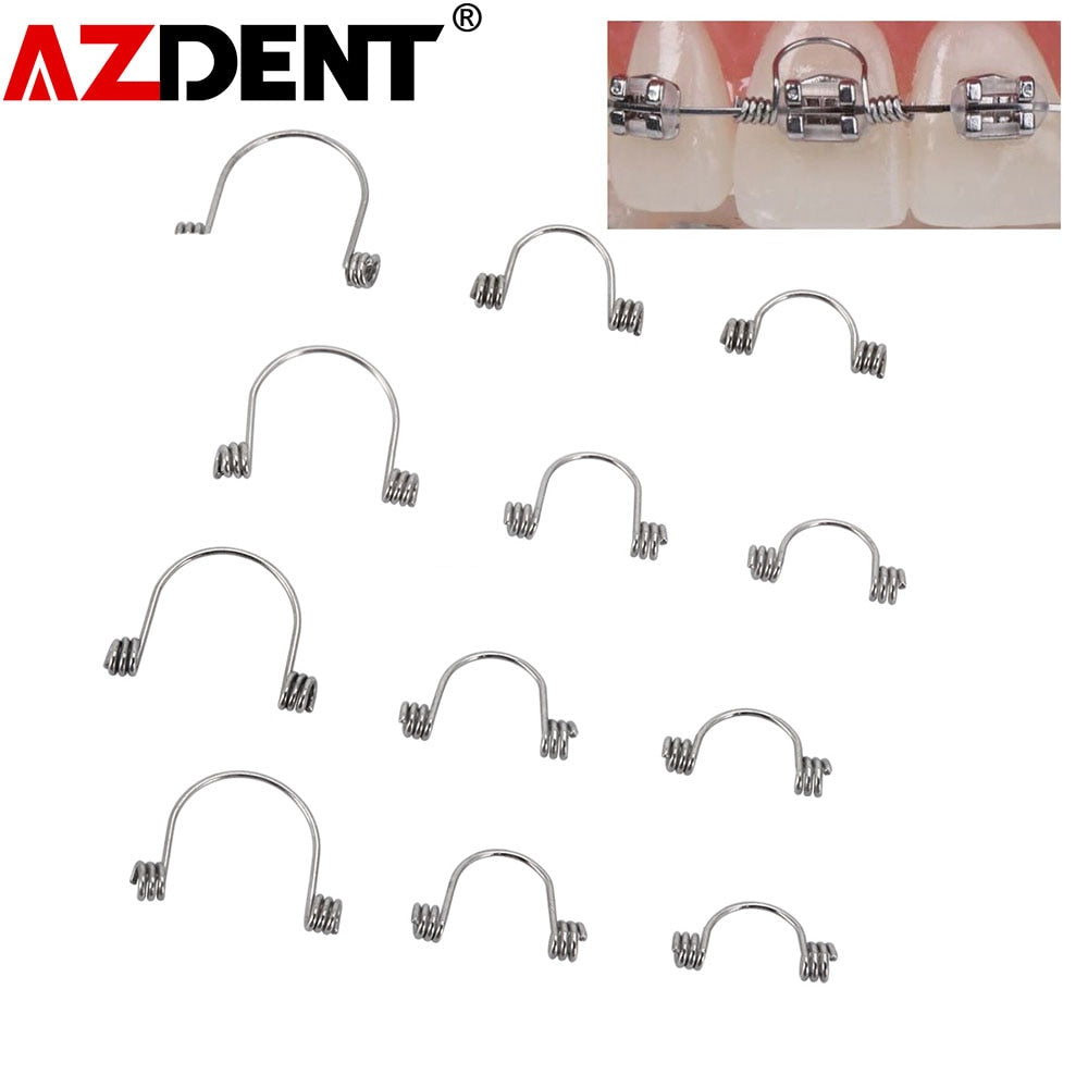 10Pcs/Bag Dental Orthodontic Torquing Spring Single Anterior Teeth Torque Stainless - KiwisLove