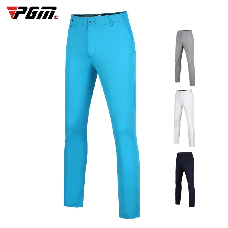 PGM Men&#39;s Golf Pants Summer Pants Ultra-Stretch Outdoor Sports Pants Waist Elastic Band Comfortable Gold Wear Apparel Clothing - KiwisLove