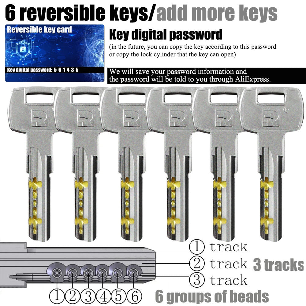 All locks use the same key, one key opens all locks Door lock Lock cylinder Door cylinder lock Entrance door lock Cylinder lock - KiwisLove