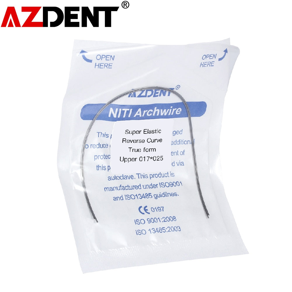 2PCS/PACK Dental Super Elastic NITI Reverse Curve Rectangular Arch Wires Orthodontic Archwire Lower/Upper - KiwisLove