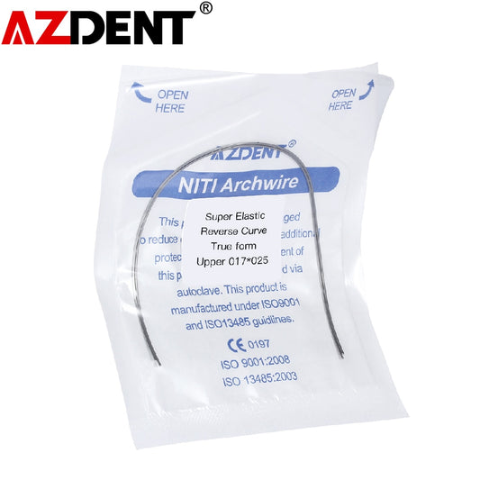 2PCS/PACK Dental Super Elastic NITI Reverse Curve Rectangular Arch Wires Orthodontic Archwire Lower/Upper - KiwisLove