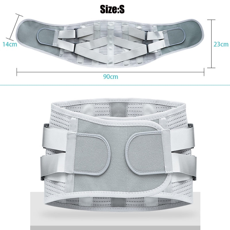 Adjustable Lumbar Support Belt Disc Herniation Orthopedic Medical Strain Pain Relief Corset For Back Spine Decompression Brace - KiwisLove