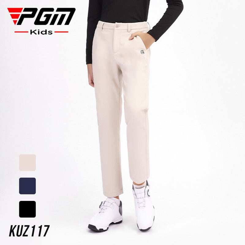 PGM Autumn Winter Waterproof Children Golf Trousers Thick Keep Warm Long Pant Boys Plus Velvet Golf Pants Windproof KUZ117 - KiwisLove