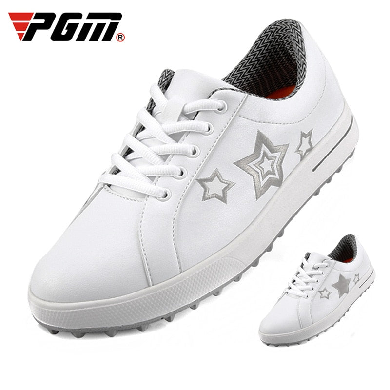 PGM Women Golf Shoes Leisure Fixed Nail Waterproof Sneakers Women Non-Slip Small White Girls Sports Shoes XZ113 - KiwisLove