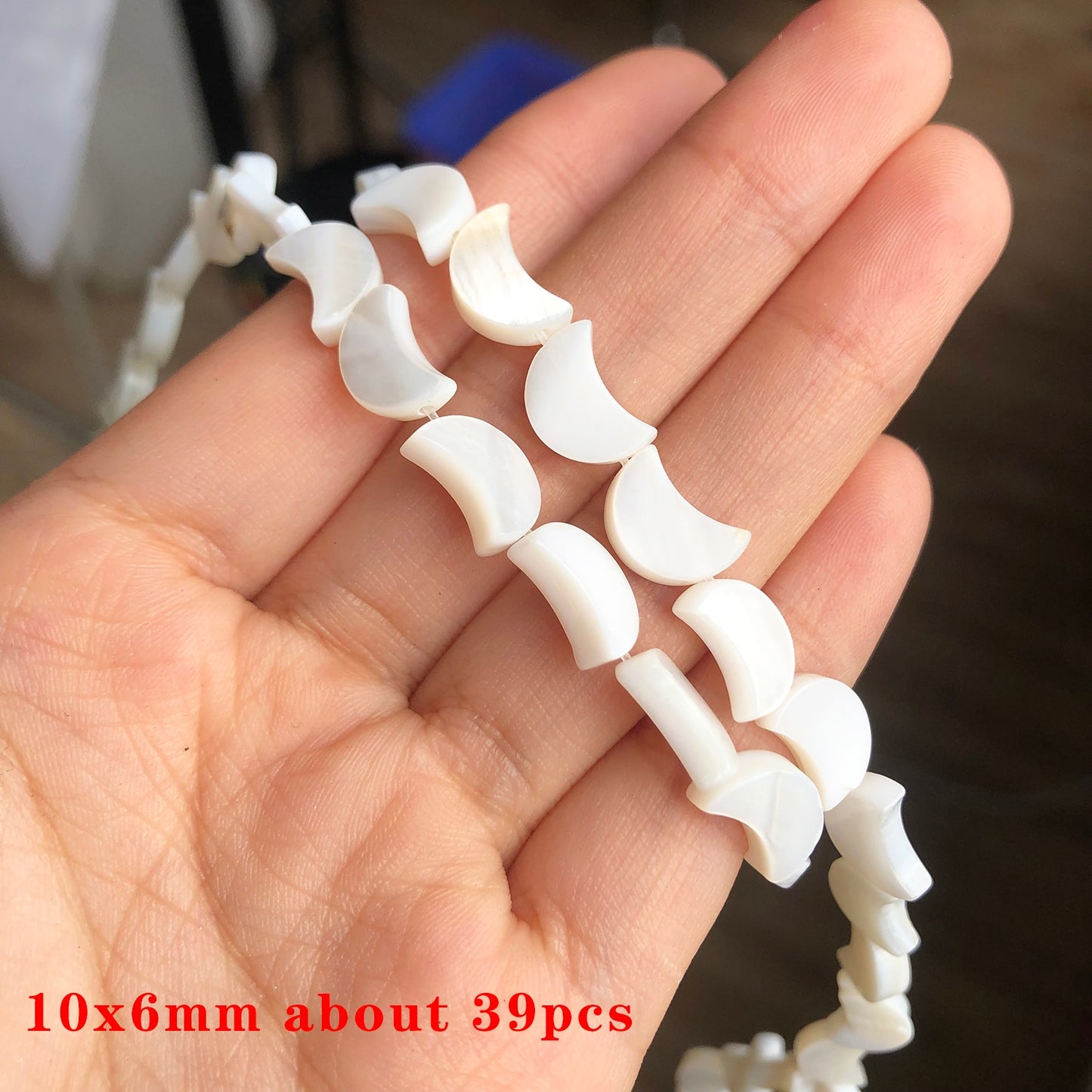 Natural White Freshwater Shell Beads Beads Heart Cross Star Round Mother Of Pearl Loose Beads for Jewelry Making DIY Bracelet - KiwisLove