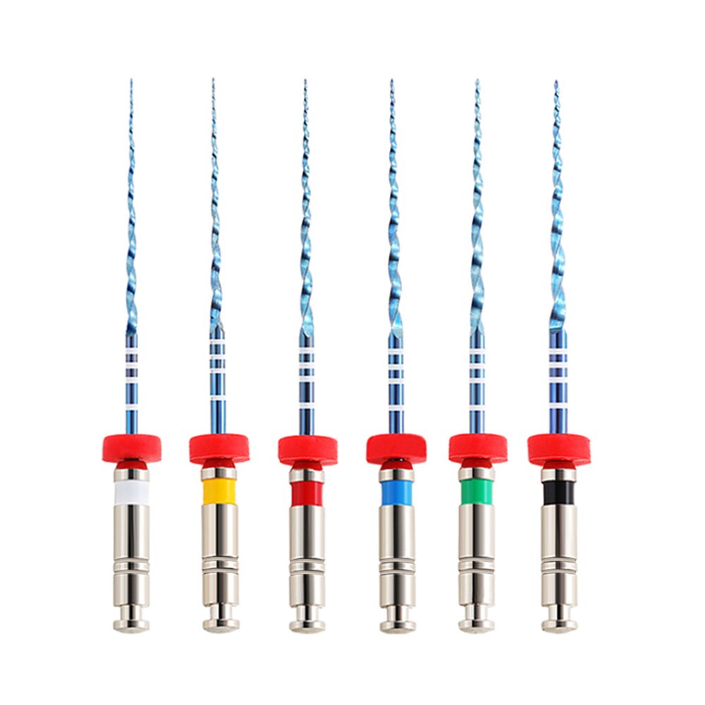 6PCS/Pack Dental Endo V Blue Engine Use Root Canal Rotary File 25mm NiTi Speed：250-360Rpm Torque：2.0-3.0N.Cm - KiwisLove