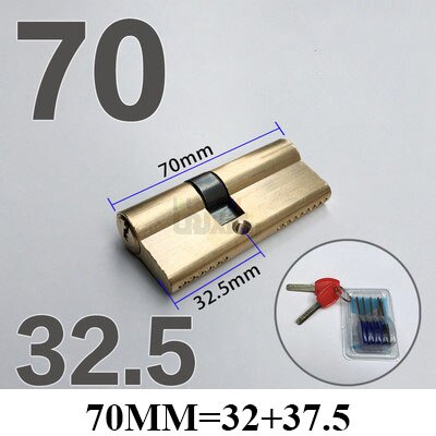 60-110MM Cylinder Hardware Door Skew Lock, AB Cylinder Key, Elongated Core Anti-theft Entry Brass Door Lock, Custom - KiwisLove