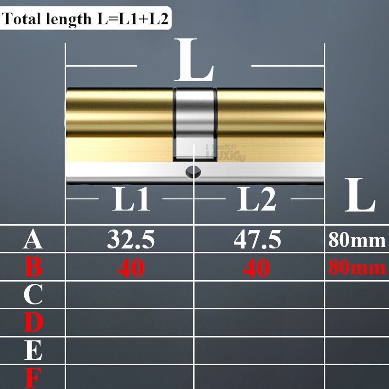 10 keys Door lock  Brass cylinder  65-130 mm Lock cylinder Entrance door lock Cylinder lock Mortise lock 7 door 8 door 9 door - KiwisLove