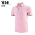 PGM Summer Men&#39;S Golf Shirts Quick-Dry Breathable Short Sleeve Tops Outdoor Sports Sweat Absorbent Golf Wear Casual M-XXL YF441 - KiwisLove