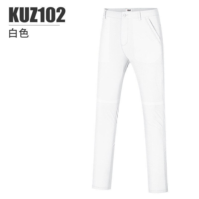 PGM Summer Golf Men Pants Elastic Casual Sports Pants Comfortable Quick Dry Male Trousers Mens Tennis Baseball Wear KUZ102 - KiwisLove