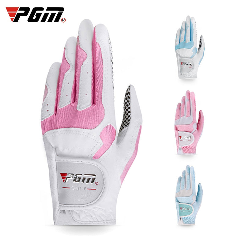 PGM Women Golf Gloves Soft Microfiber Cloth Anti-Slip Beads Breathable Gloves Factory Outdoor Sports Protetive Gloves ST018 - KiwisLove