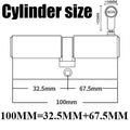 12/8 key Super anti-theft door cylinder lock entry door cylinder lock outdoor door lock home lock door lock lock cylinder - KiwisLove