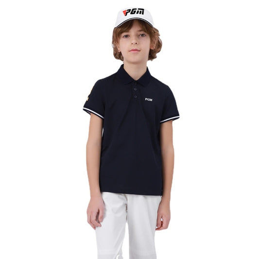 PGM Golf T-shirt Golf Clothing Boys Quick-drying Golf shirts Summer Breathable Elastic Golf Short Sleeved Uniforms YF404 - KiwisLove